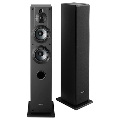 SONY<sup>&reg;</sup> 3-Way Speaker System – Black (Pair) - Experience authentic, full-frequency audio with this versatile three-way coaxial, four-driver speaker system. Wide dispersion super tweeters provide high-quality audio across a wider soundstage, while mica-reinforced woofer cones deliver a deeper low end. Optimized crossover components help ensure minimal signal loss.